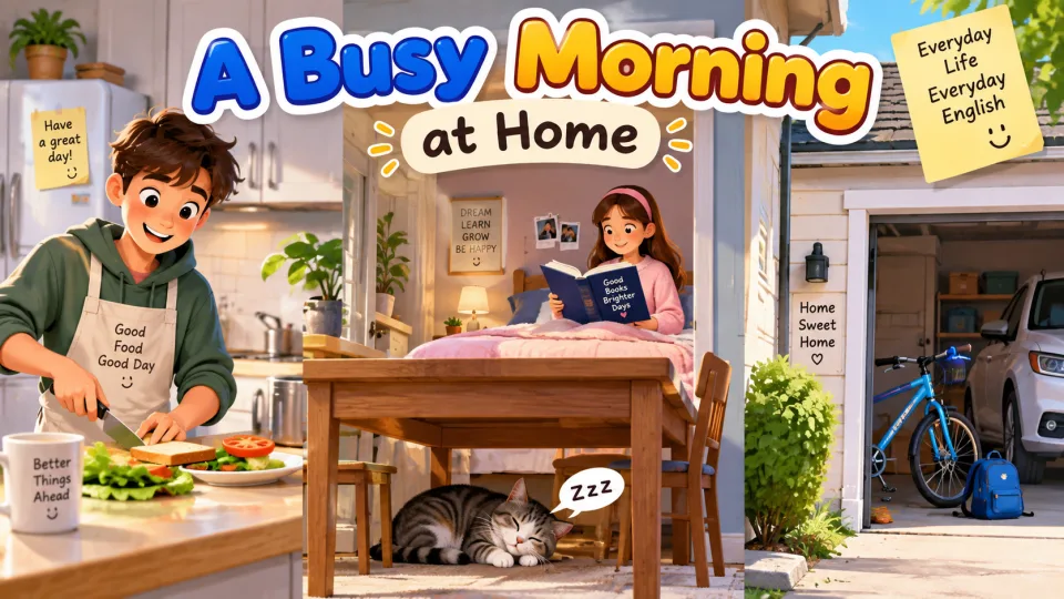 A Busy Morning at Home